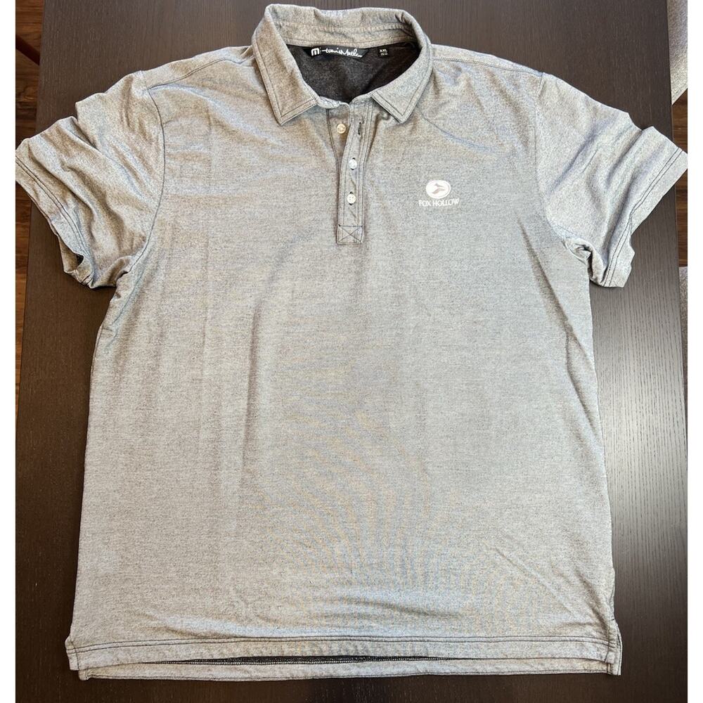 Travis Mathew Fox Hollow Country Club Golf Polo Gray Men’s Size XXL 2XL
